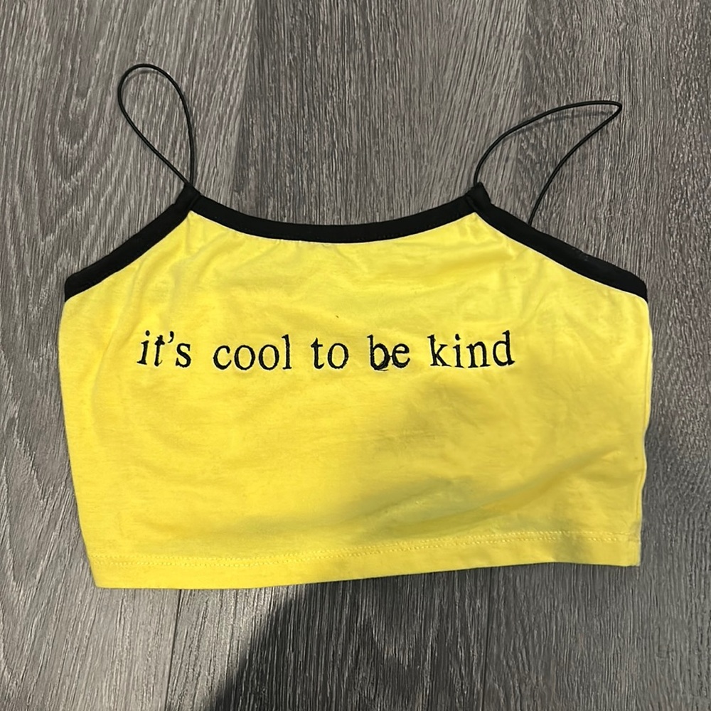 It’s cool to be kind crop top